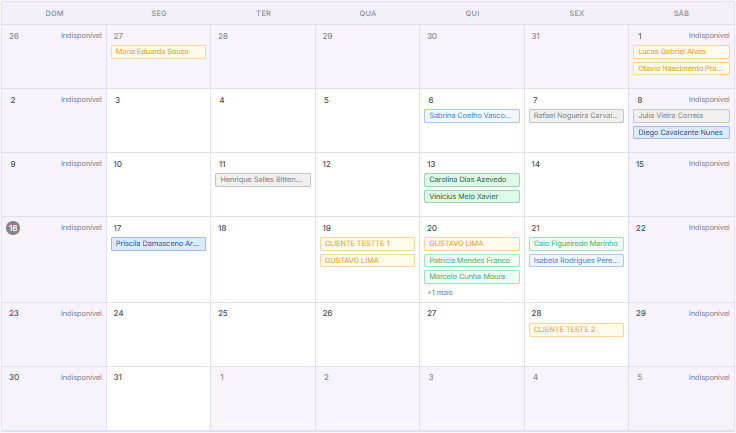 Agenda do portal do dentista
